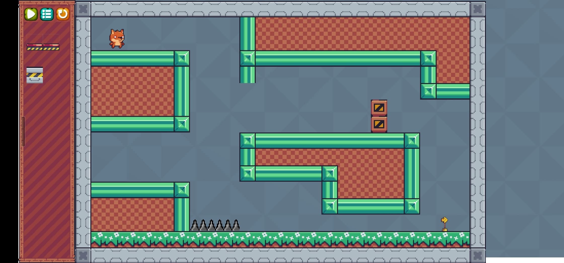 Screenshot of Fox Jump Java LibGDX Game