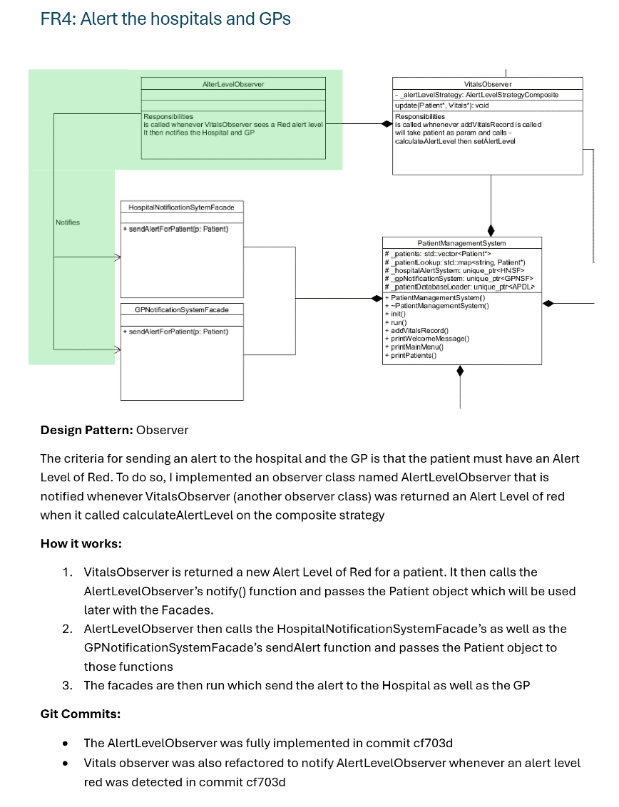 Patient Management System Alert hospitals and GP Architecture
